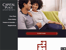 Tablet Screenshot of capitalplace-apts.com